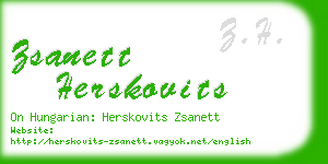 zsanett herskovits business card